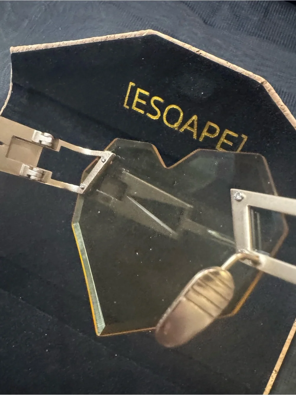 😍 ESQAPE HEART SPEQZ laser-cut  Rimless ❤️ festival top fashion Sunglasses — NWT